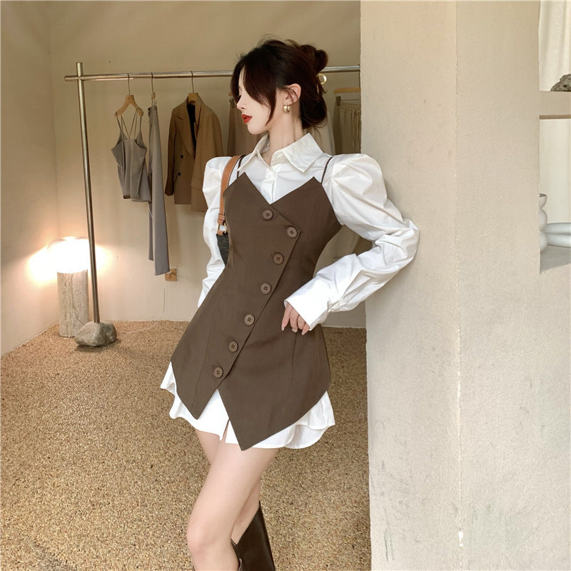Curved Waist Irregular Blouse – Unique Design for Every Occasion