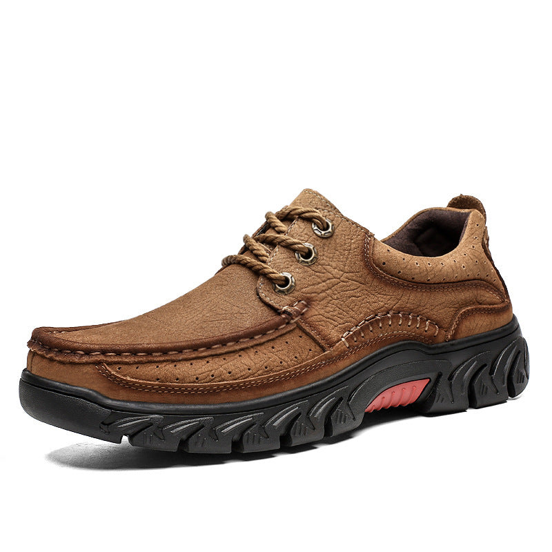 Men’s Premium Cowhide Casual Shoes – Outdoor Comfort Walkers
