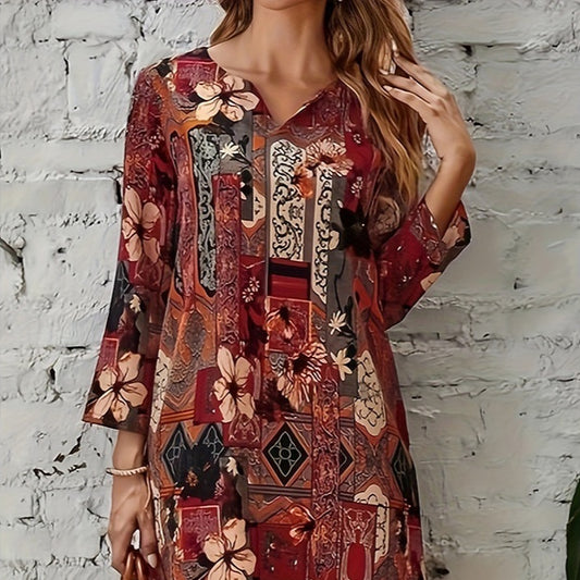 High-end Ice Silk Mother Dress For The Elderly Dress
