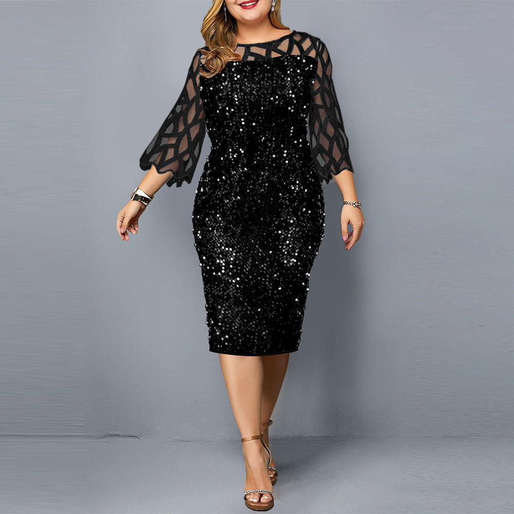Radiant Glow Plus Dress