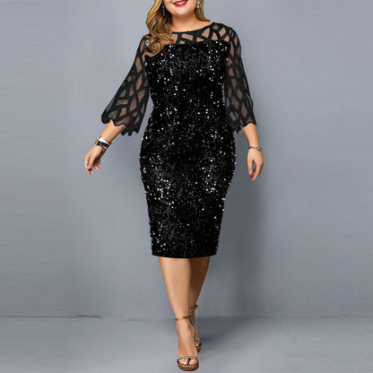 Radiant Glow Plus Dress