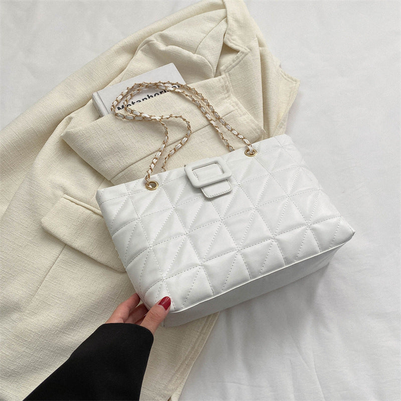 Fashion Forward Rhombus Chain Shoulder Bag