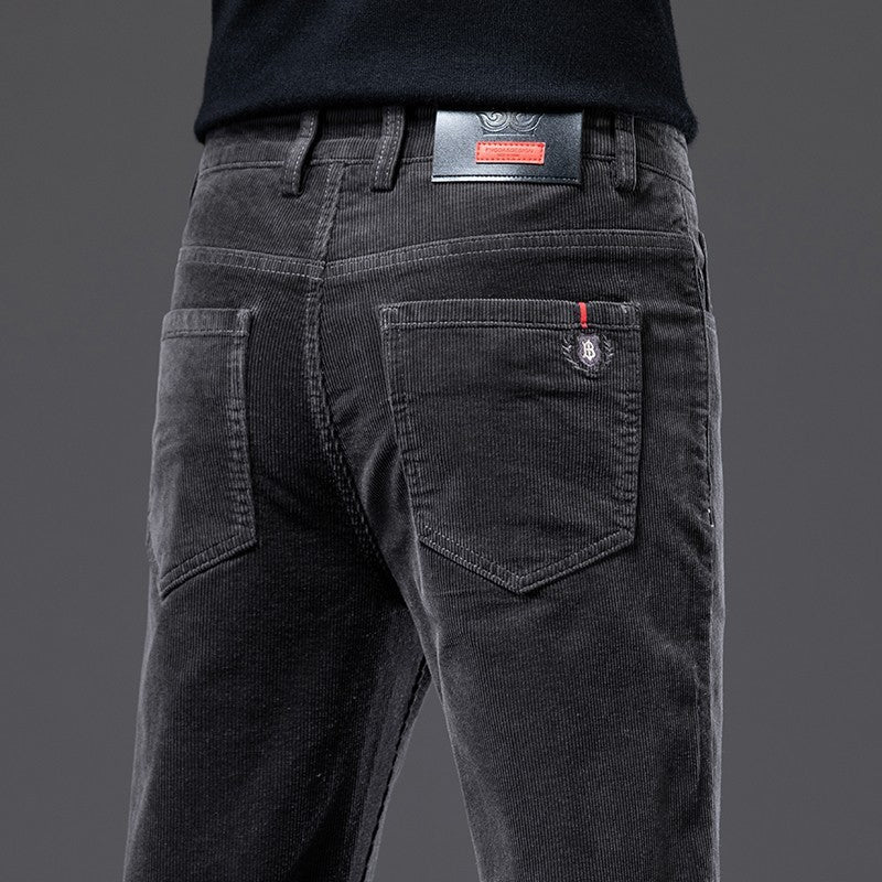 Autumn Core Velvet-Lined Straight Trousers