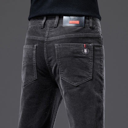 Autumn Core Velvet-Lined Straight Trousers