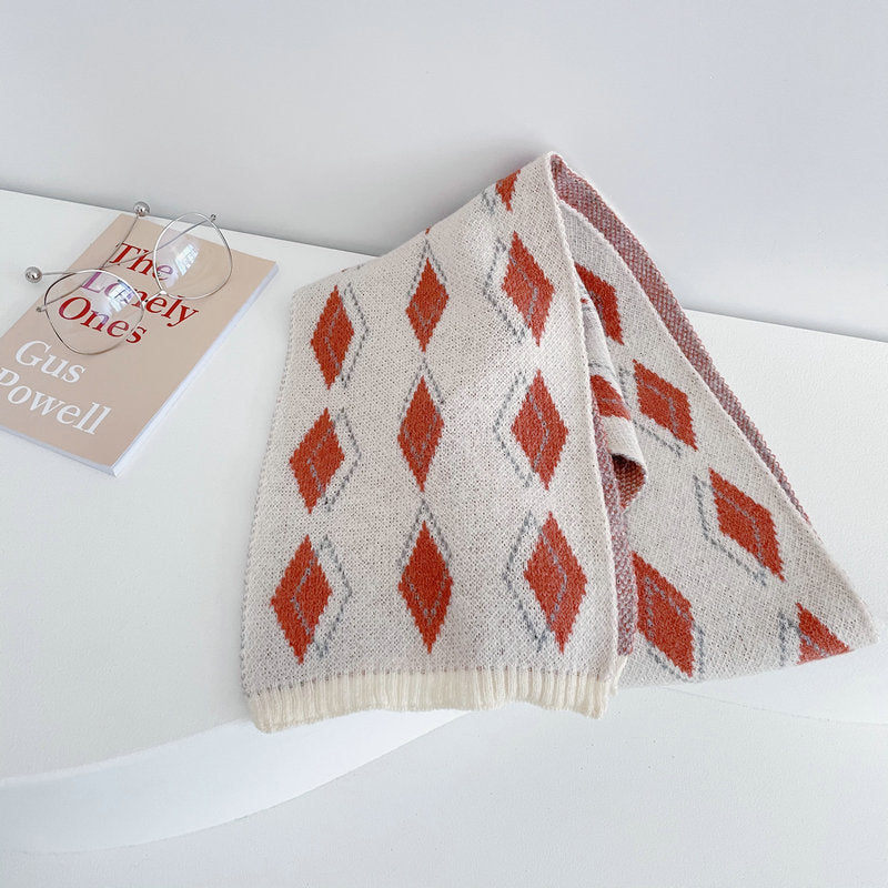 Urban Diamond Knitted Scarf