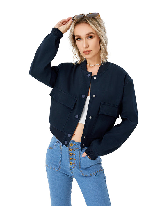 Urban Rebel Cropped Bomber Jacket