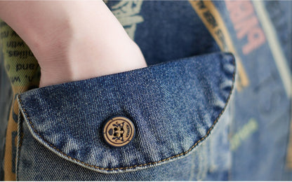 Retro Chic Oversized Denim Suspenders