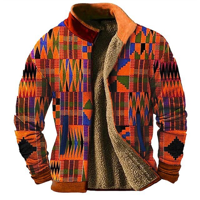 Urban Mosaic Casual Jacket