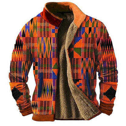 Urban Mosaic Casual Jacket