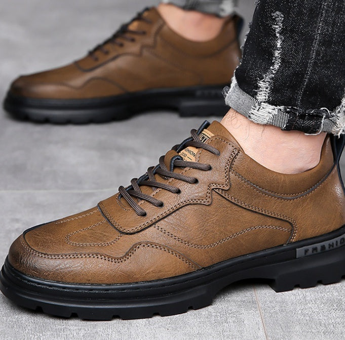 Trail Trek Men’s Rugged Leather Walkers