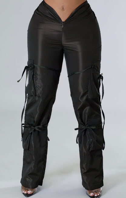 Zipper Flex Strap Trousers