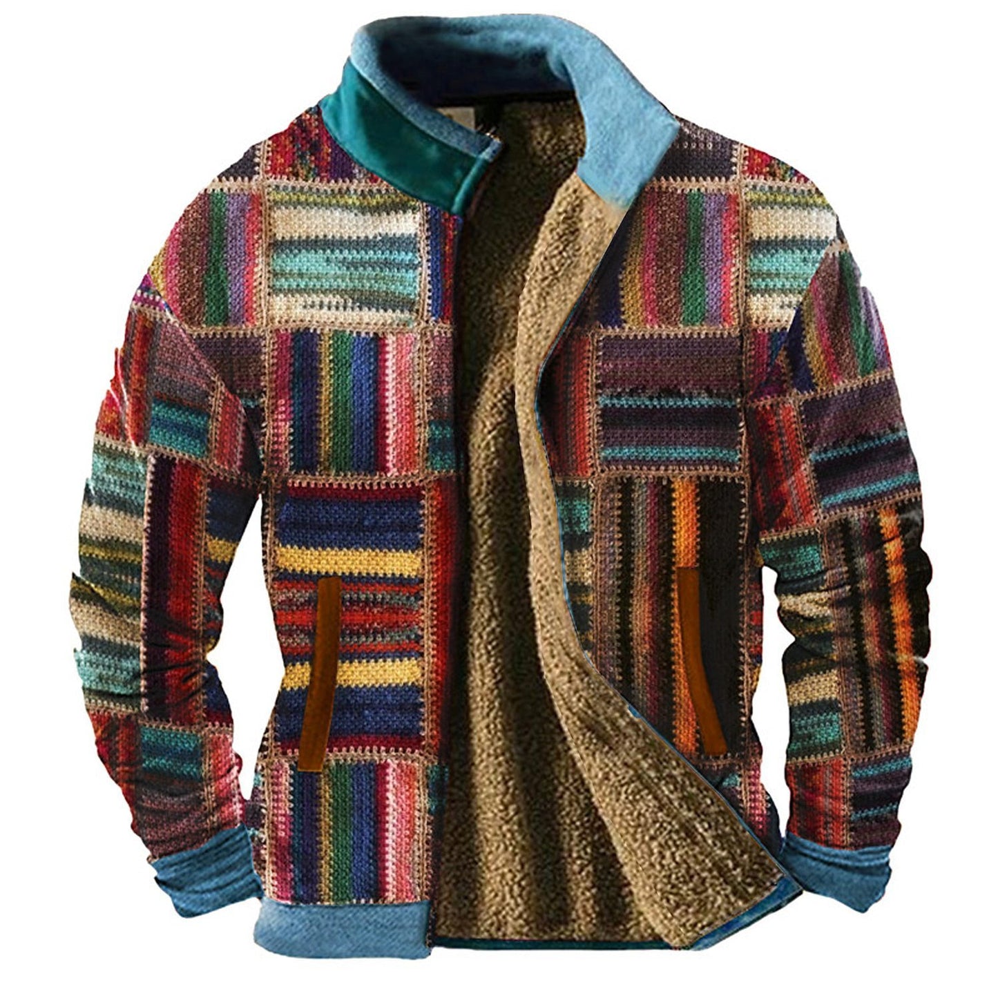 Urban Mosaic Casual Jacket