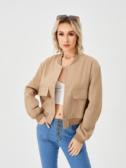 Urban Rebel Cropped Bomber Jacket