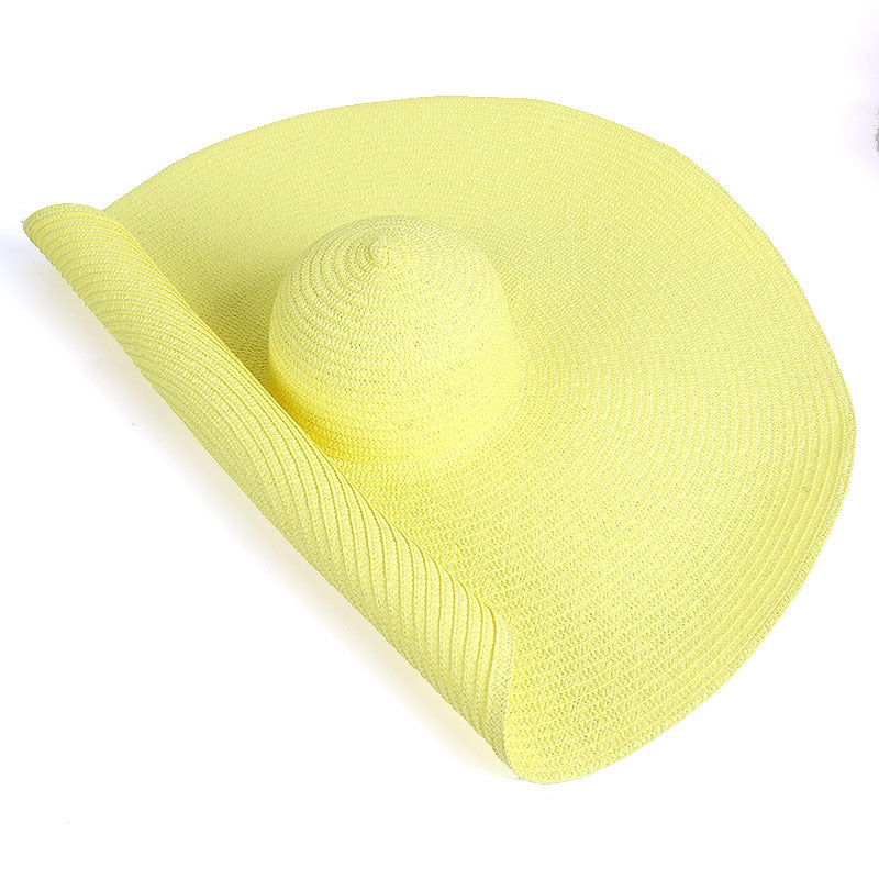 Oversized Summer UV Protection Straw Hat