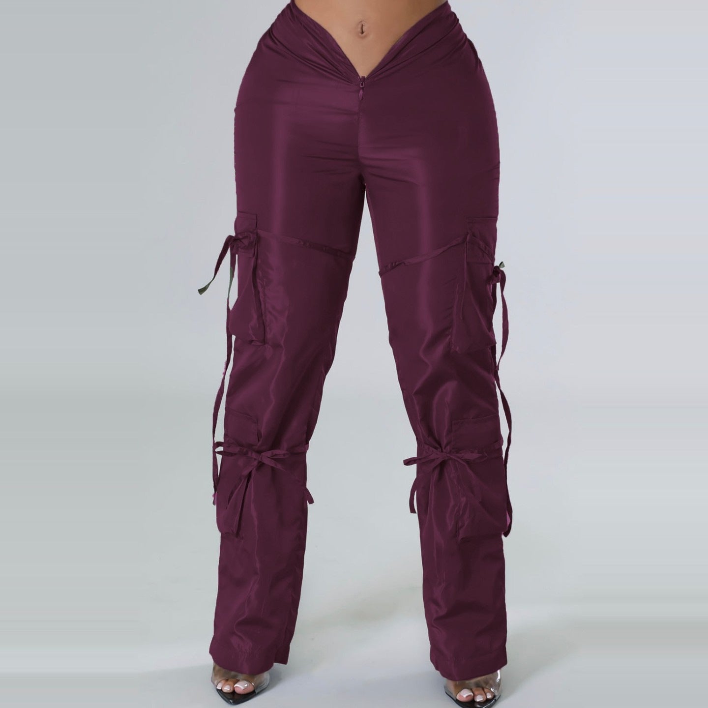 Zipper Flex Strap Trousers