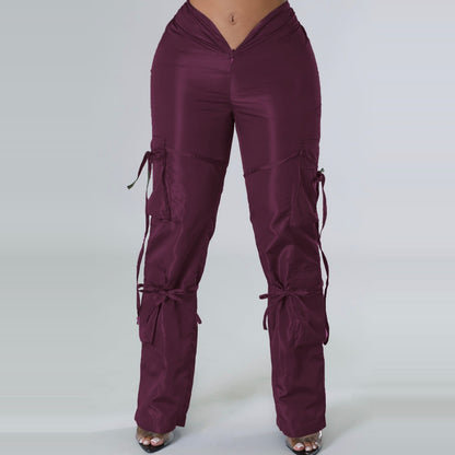 Zipper Flex Strap Trousers