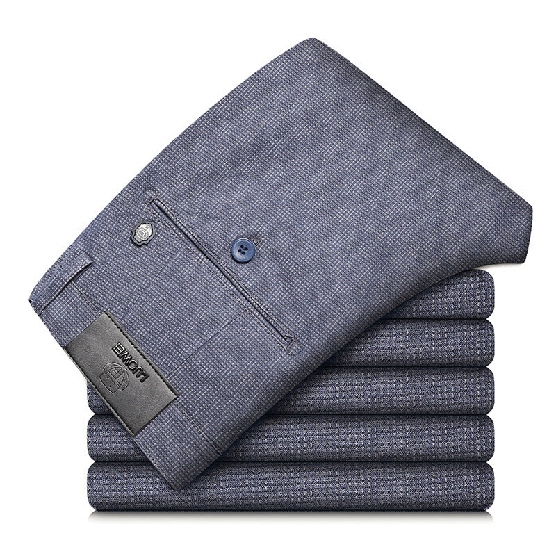 Elite Plaid Stretch Slim Pants