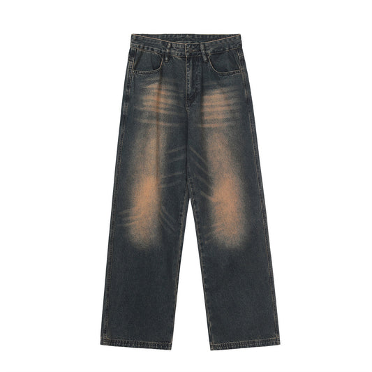 Men’s Vintage Washed Loose-Fit Dad Jeans