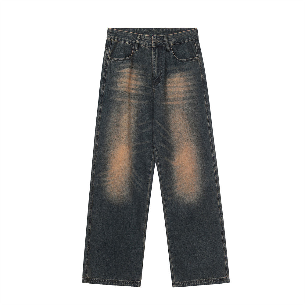 Men’s Vintage Washed Loose-Fit Dad Jeans
