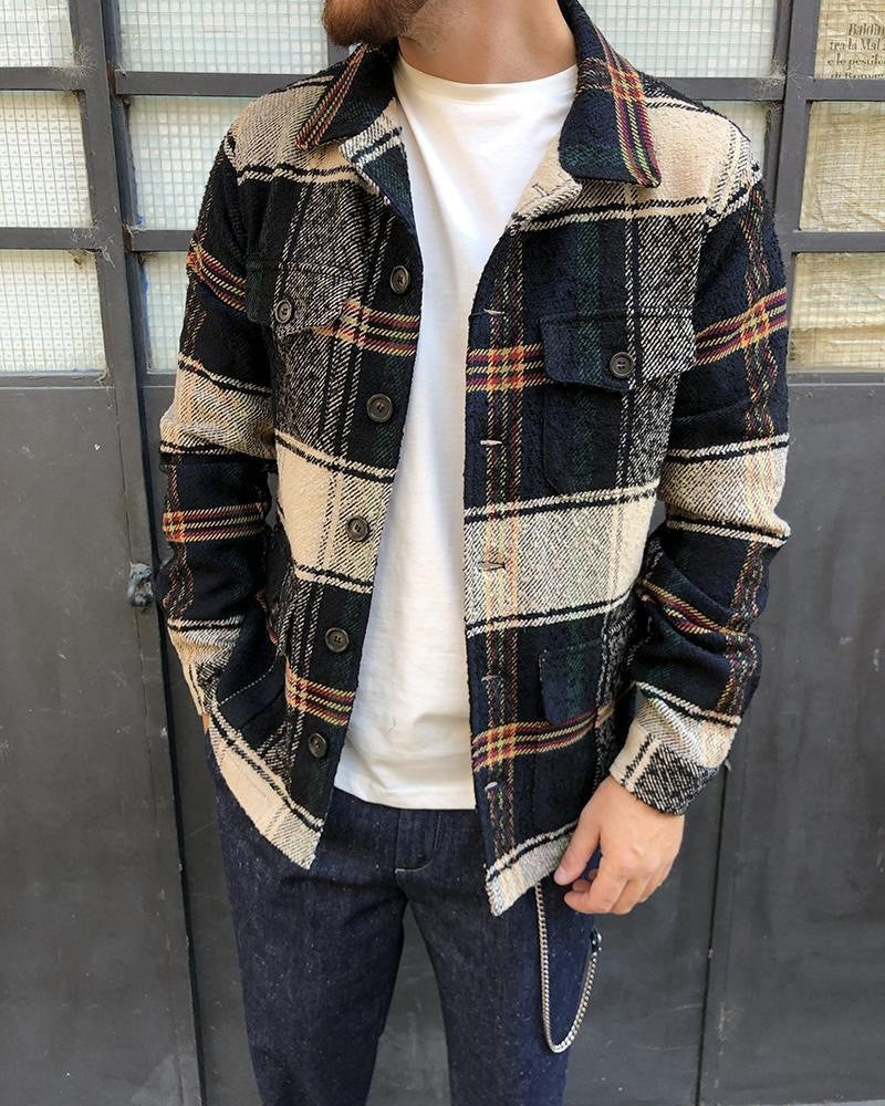 Trendy Lapel Printed Jacket