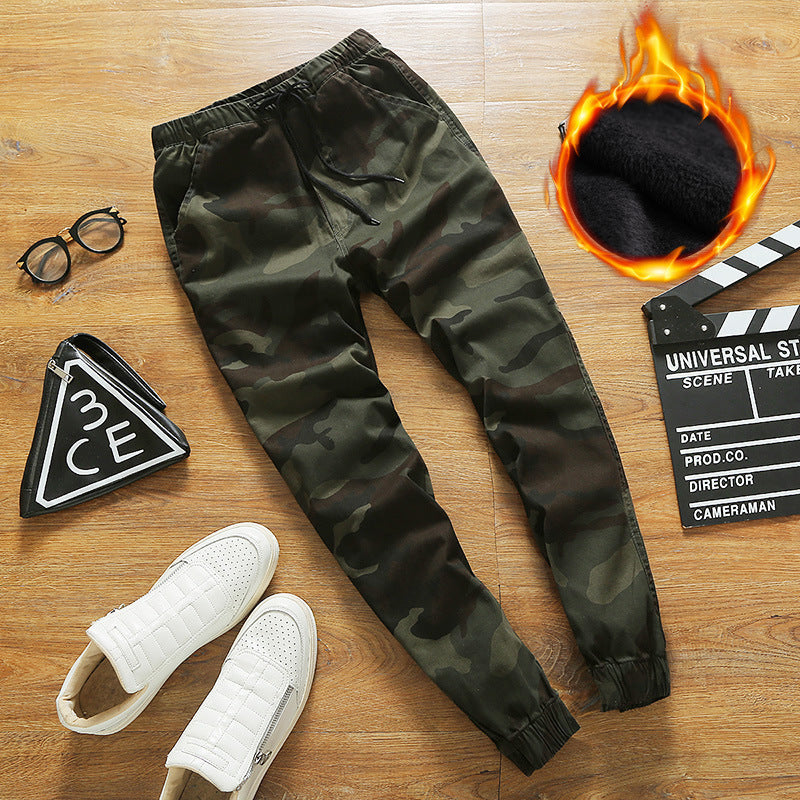 Trendy Camo Waist Corset Trousers