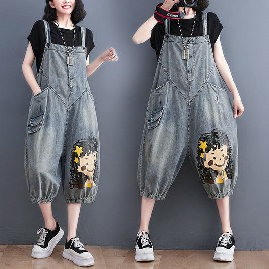 Easy Fit Denim Jumpsuit