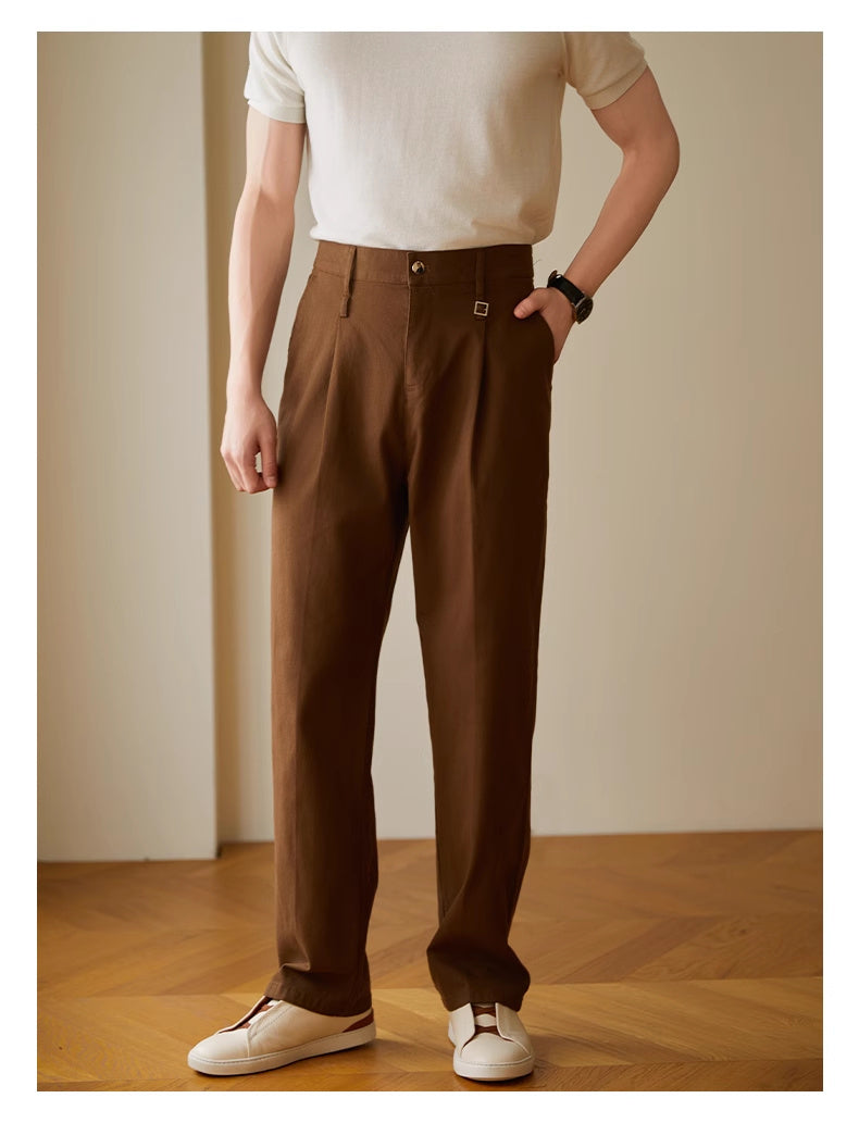 Vintage Vibe Casual Trousers