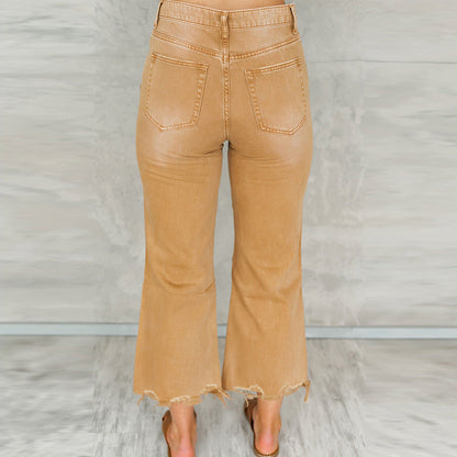 Ripped High-Rise Denim with Vintage Wash