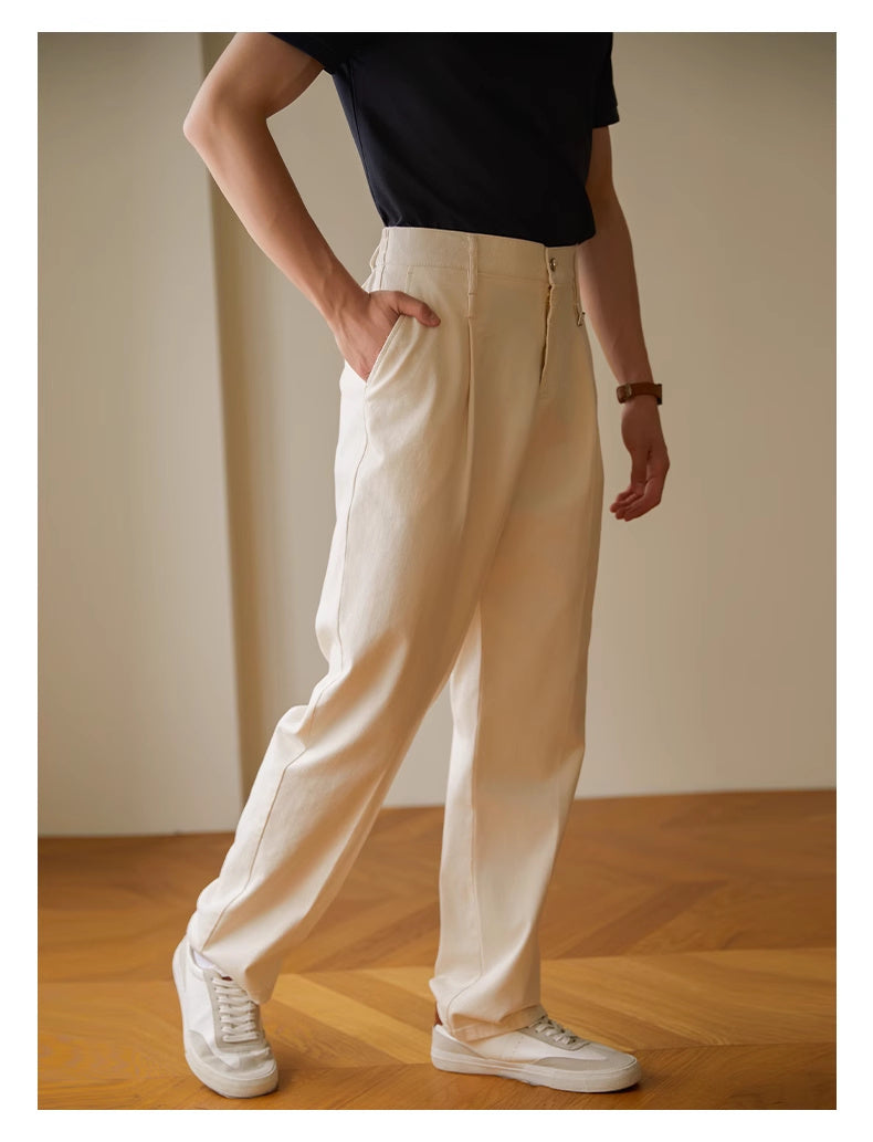 Vintage Vibe Casual Trousers