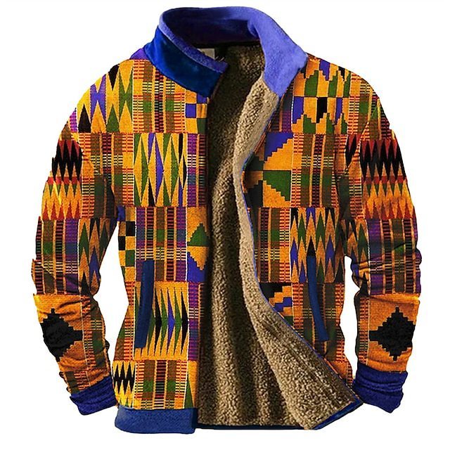 Urban Mosaic Casual Jacket