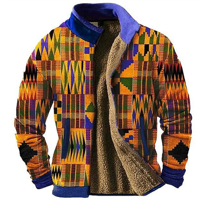 Urban Mosaic Casual Jacket