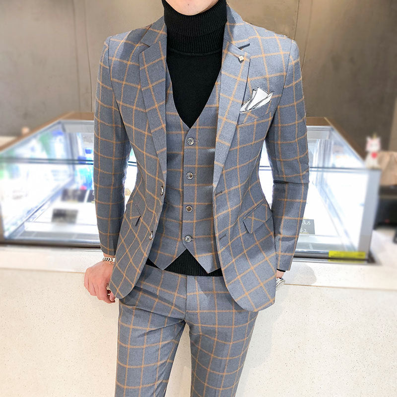 Modern Stripes Plus-Size Suit Jacket