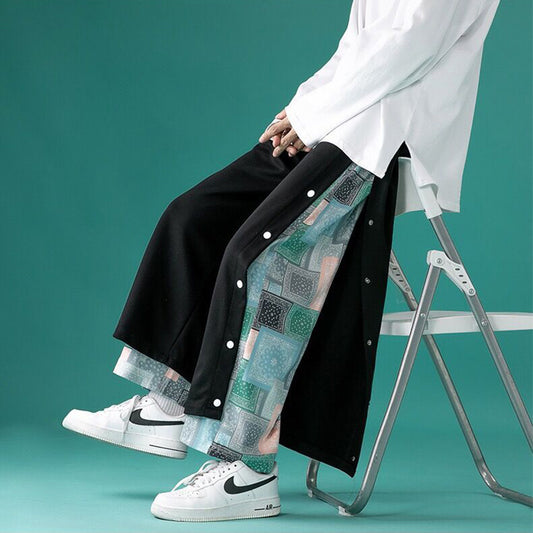 Men’s Double-Breasted Cropped Trousers