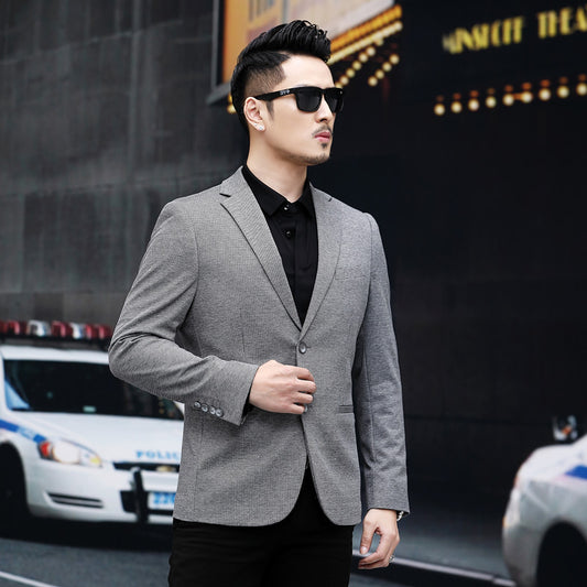 Korean Style Slim Fit Men’s Casual Coat