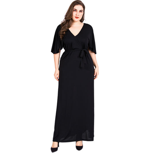 Velvet Charm Plus Gown