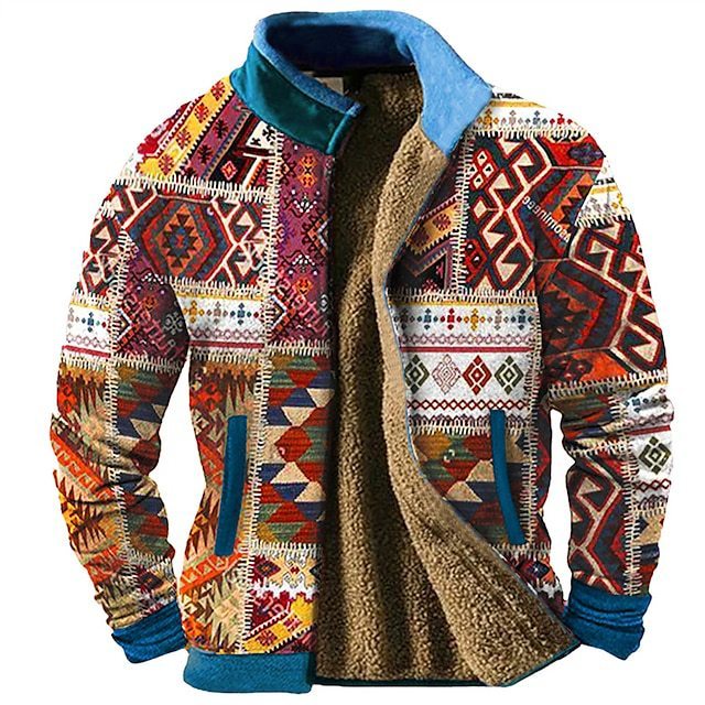 Urban Mosaic Casual Jacket
