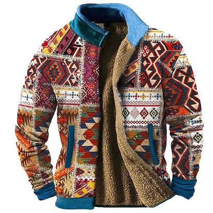 Urban Mosaic Casual Jacket