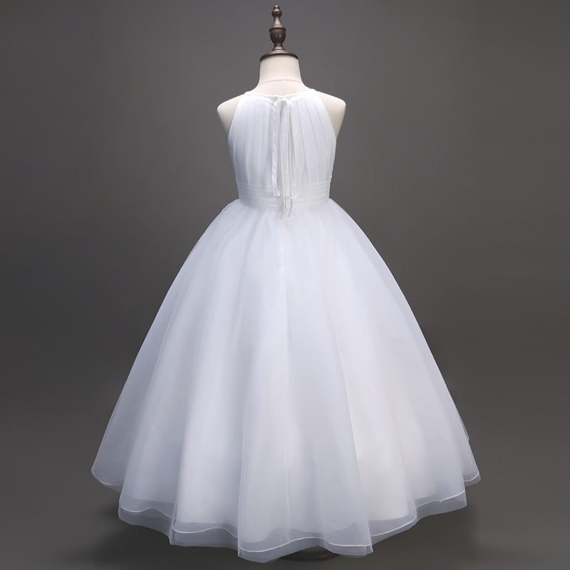 Snowflake Elegance: Fluffy White Dress