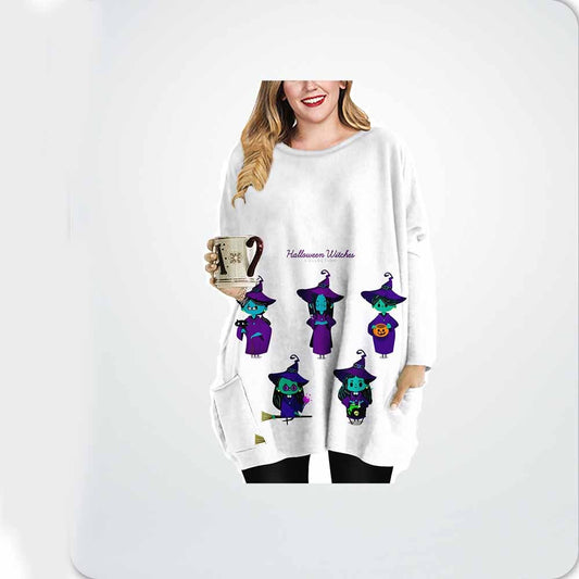 Ghoulish Glam Round Neck Dress