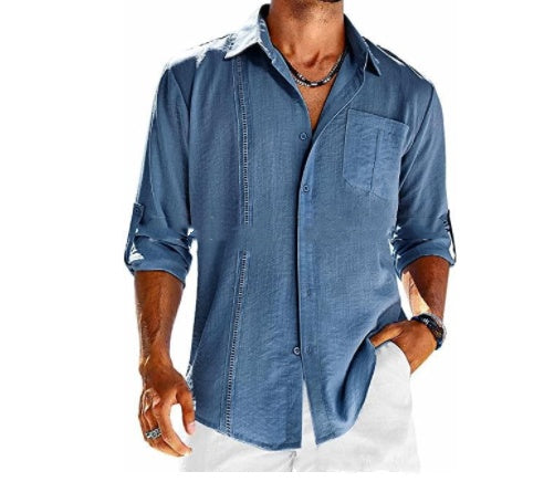 Monochrome Elite Button-Down Shirt