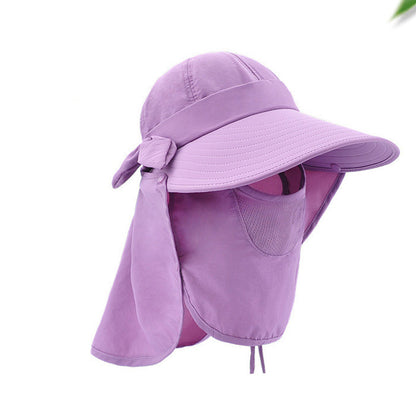Big Brim Sun Visor Hat – Full Face & Neck Protection for Women
