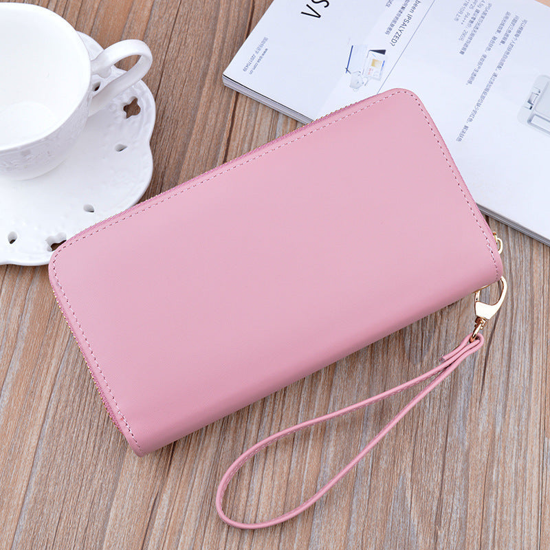 Women's Purse Long Double Zipper Handbags Shoulder Bag