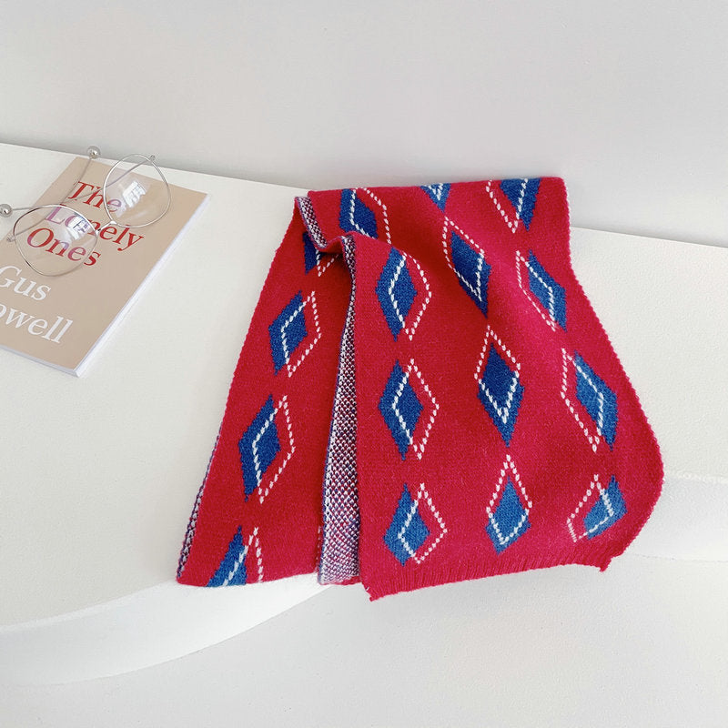 Urban Diamond Knitted Scarf