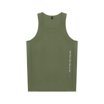Stride Fit Men’s Athletic Tank – Breathable Solid Sportswear