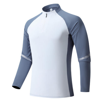 Core Fit Solid Color Training Pullover – Men's Half-Zip Activewear