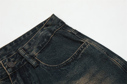 Men’s Vintage Washed Loose-Fit Dad Jeans