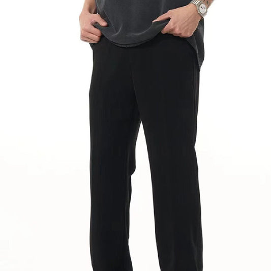 Essential Loose Fit Straight-Leg Pants for Men