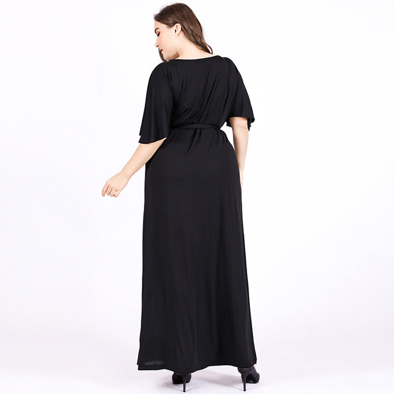 Velvet Charm Plus Gown