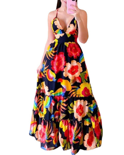 Urban Bloom Swing Dress