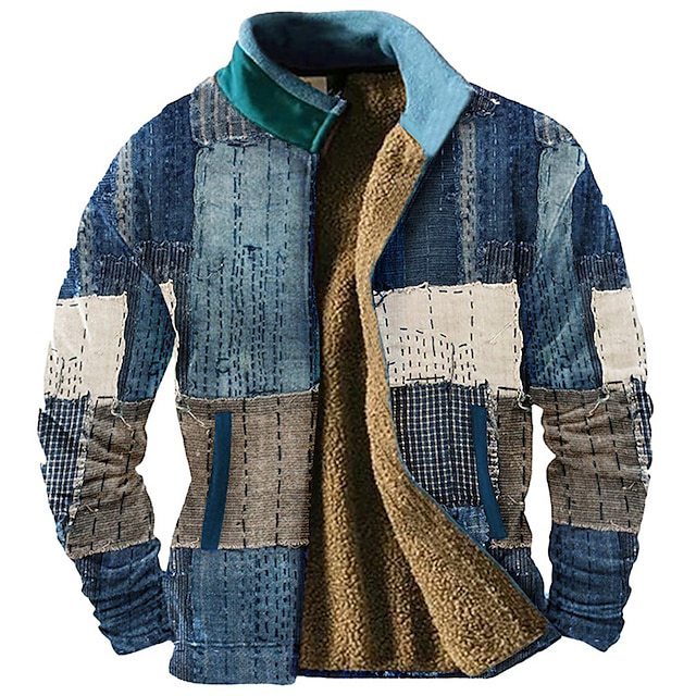 Urban Mosaic Casual Jacket